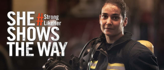 Female firefighter